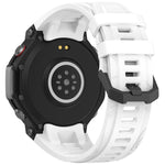 Cinturino per orologio xDfind in silicone nero tinta unita con fibbia, For Amazfit T-Rex 3