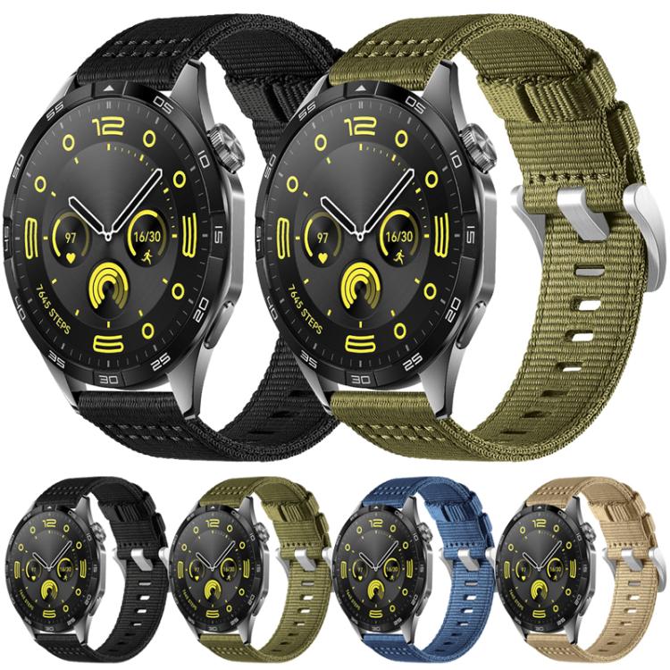 Cinturino per orologio xDfind in nylon a due sezioni, 20mm, 22mm