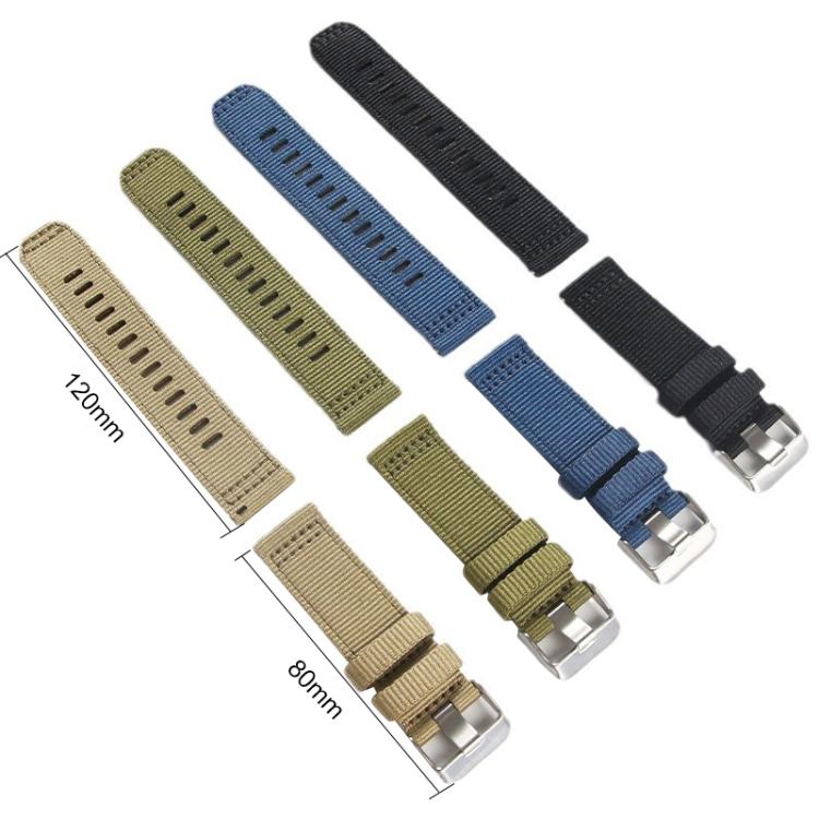 Cinturino per orologio xDfind in nylon a due sezioni, 20mm, 22mm