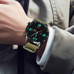 Cinturino per orologio xDfind in nylon a due sezioni, 20mm, 22mm