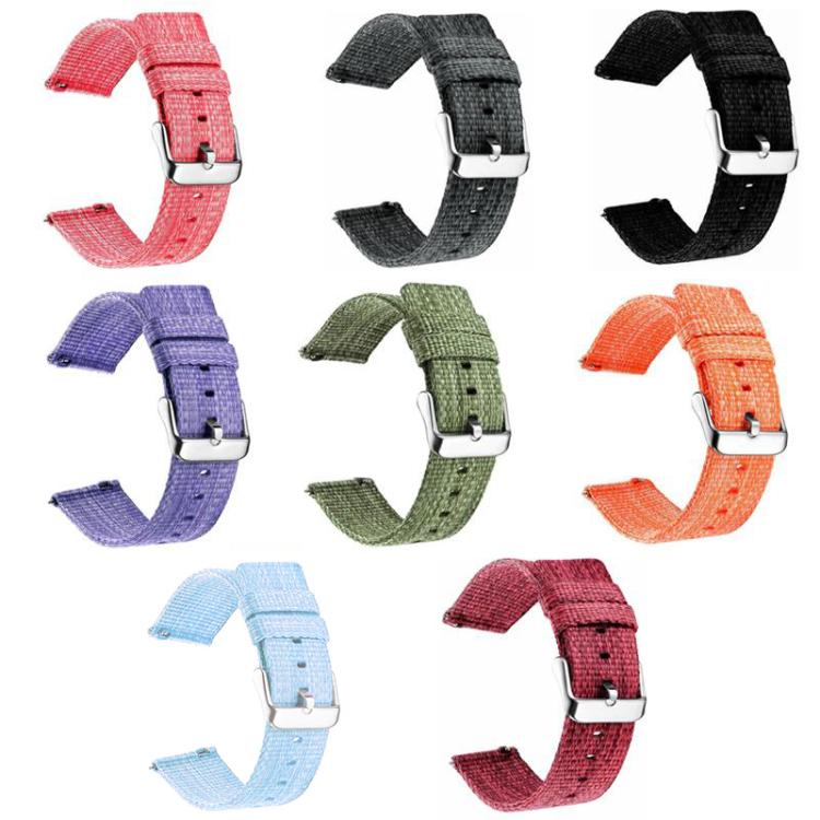 Cinturino per orologio xDfind in tela di nylon, 18mm, 20mm, 22mm