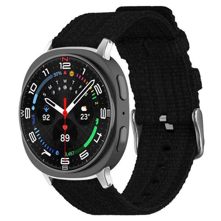 Cinturino per orologio xDfind in tela di nylon, For Samsung Galaxy Watch Ultra / Ultra 2025, For Samsung Galaxy Watch8 / 8 Classic, For Samsung Galaxy Watch 7 / 6 / 5 / FE