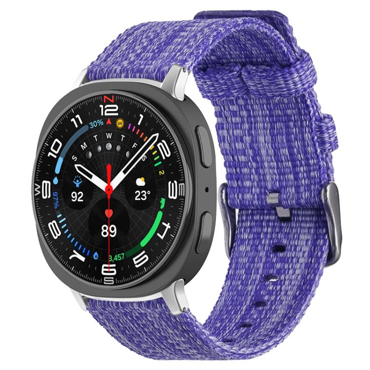 Cinturino per orologio xDfind in tela di nylon, For Samsung Galaxy Watch Ultra / Ultra 2025, For Samsung Galaxy Watch8 / 8 Classic, For Samsung Galaxy Watch 7 / 6 / 5 / FE
