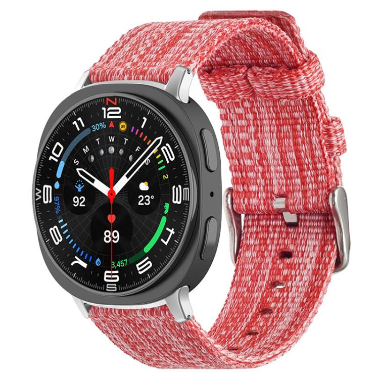 Cinturino per orologio xDfind in tela di nylon, For Samsung Galaxy Watch Ultra / Ultra 2025, For Samsung Galaxy Watch8 / 8 Classic, For Samsung Galaxy Watch 7 / 6 / 5 / FE