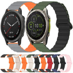 Cinturino per orologio xDfind Loop in silicone lucido magnetico, For Garmin Fenix 8/7X/6X/5X 26mm, For Garmin Fenix 8/7/6/5 22mm, For Garmin Fenix 8/7S/6S/5S 20mm, For Garmin Forerunner 45 / 45S / Swim 2, For Garmin Forerunner 35/30/35J