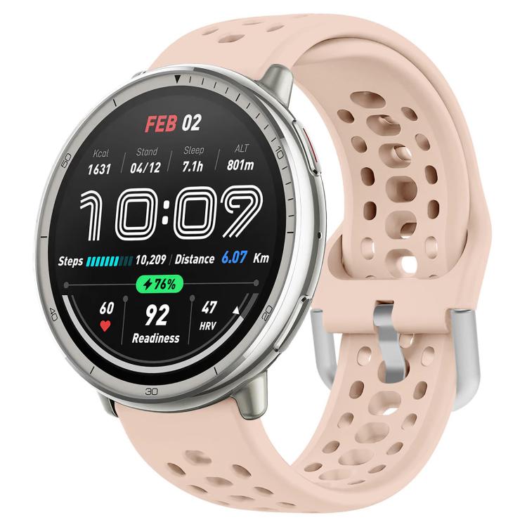 Cinturino per orologio sportivo in silicone con fibbia argentata xDfind, 20mm