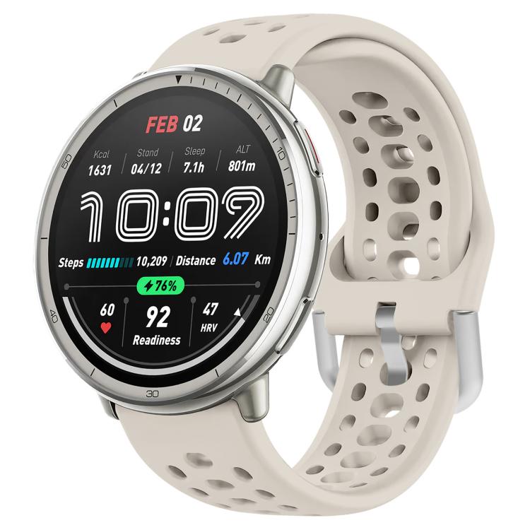 Cinturino per orologio sportivo in silicone con fibbia argentata xDfind, 20mm