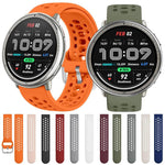 Cinturino per orologio sportivo in silicone con fibbia argentata xDfind, 20mm