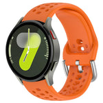 Cinturino per orologio sportivo in silicone con fibbia argentata xDfind, For Samsung Galaxy Watch 7 / 6 / 5 / FE