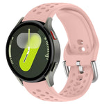 Cinturino per orologio sportivo in silicone con fibbia argentata xDfind, For Samsung Galaxy Watch 7 / 6 / 5 / FE