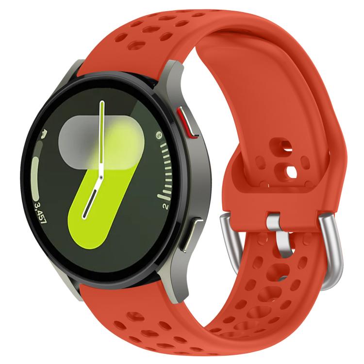 Cinturino per orologio sportivo in silicone con fibbia argentata xDfind, For Samsung Galaxy Watch 7 / 6 / 5 / FE