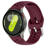 Cinturino per orologio sportivo in silicone con fibbia argentata xDfind, For Samsung Galaxy Watch 7 / 6 / 5 / FE