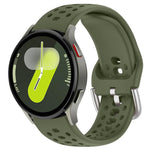 Cinturino per orologio sportivo in silicone con fibbia argentata xDfind, For Samsung Galaxy Watch 7 / 6 / 5 / FE