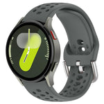Cinturino per orologio sportivo in silicone con fibbia argentata xDfind, For Samsung Galaxy Watch 7 / 6 / 5 / FE
