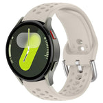 Cinturino per orologio sportivo in silicone con fibbia argentata xDfind, For Samsung Galaxy Watch 7 / 6 / 5 / FE