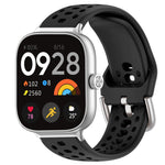 Cinturino per orologio sportivo in silicone con fibbia argentata xDfind, For Xiaomi Band 10 Pro / 9 Pro / Redmi Watch 6, For Redmi Watch 3 Active / Watch 3 Lite