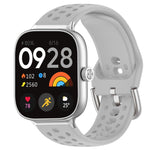 Cinturino per orologio sportivo in silicone con fibbia argentata xDfind, For Xiaomi Band 10 Pro / 9 Pro / Redmi Watch 6, For Redmi Watch 3 Active / Watch 3 Lite