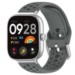 Cinturino per orologio sportivo in silicone con fibbia argentata xDfind, For Xiaomi Band 10 Pro / 9 Pro / Redmi Watch 6, For Redmi Watch 3 Active / Watch 3 Lite