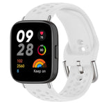 Cinturino per orologio sportivo in silicone con fibbia argentata xDfind, For Redmi Watch 3