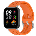 Cinturino per orologio sportivo in silicone con fibbia argentata xDfind, For Redmi Watch 3