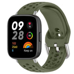 Cinturino per orologio sportivo in silicone con fibbia argentata xDfind, For Redmi Watch 3