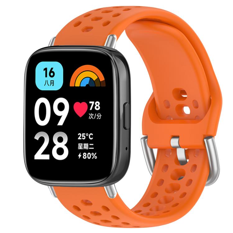 Cinturino per orologio sportivo in silicone con fibbia argentata xDfind, For Xiaomi Band 10 Pro / 9 Pro / Redmi Watch 6, For Redmi Watch 3 Active / Watch 3 Lite