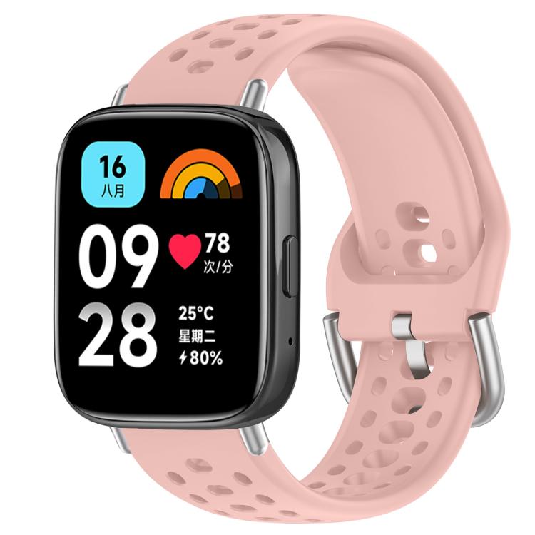 Cinturino per orologio sportivo in silicone con fibbia argentata xDfind, For Xiaomi Band 10 Pro / 9 Pro / Redmi Watch 6, For Redmi Watch 3 Active / Watch 3 Lite
