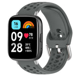 Cinturino per orologio sportivo in silicone con fibbia argentata xDfind, For Xiaomi Band 10 Pro / 9 Pro / Redmi Watch 6, For Redmi Watch 3 Active / Watch 3 Lite