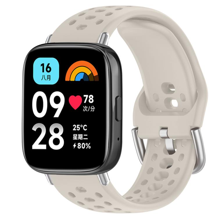 Cinturino per orologio sportivo in silicone con fibbia argentata xDfind, For Xiaomi Band 10 Pro / 9 Pro / Redmi Watch 6, For Redmi Watch 3 Active / Watch 3 Lite