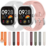 Cinturino per orologio sportivo in silicone con fibbia argentata xDfind, For Xiaomi Band 10 Pro / 9 Pro / Redmi Watch 6, For Redmi Watch 3 Active / Watch 3 Lite
