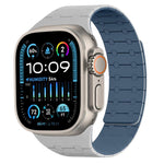 Cinturino per orologio magnetico in silicone xDfind con colori a contrasto, For Apple Watch 42 / 44 / 45 / 46 / 49mm, For Apple Watch 38 / 40 / 41 / S10 42mm