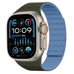 Cinturino per orologio magnetico in silicone xDfind con colori a contrasto, For Apple Watch 42 / 44 / 45 / 46 / 49mm, For Apple Watch 38 / 40 / 41 / S10 42mm