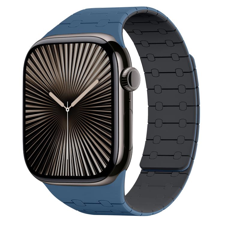 Cinturino per orologio magnetico in silicone xDfind con colori a contrasto, For Apple Watch 42 / 44 / 45 / 46 / 49mm, For Apple Watch 38 / 40 / 41 / S10 42mm