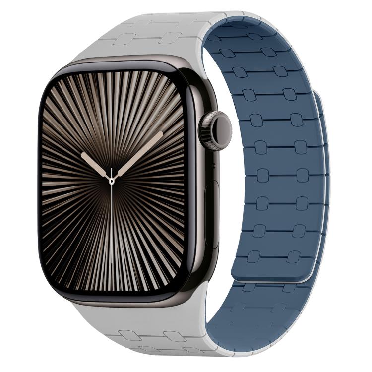 Cinturino per orologio magnetico in silicone xDfind con colori a contrasto, For Apple Watch 42 / 44 / 45 / 46 / 49mm, For Apple Watch 38 / 40 / 41 / S10 42mm