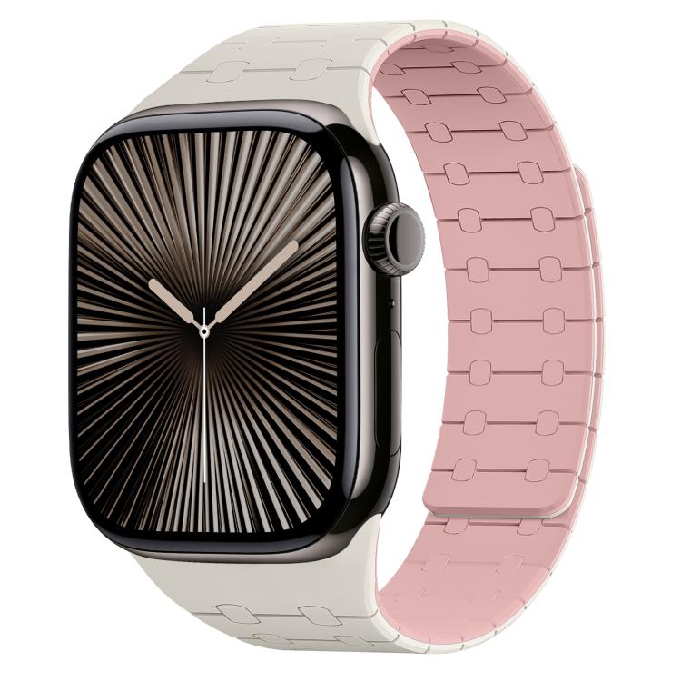 Cinturino per orologio magnetico in silicone xDfind con colori a contrasto, For Apple Watch 42 / 44 / 45 / 46 / 49mm, For Apple Watch 38 / 40 / 41 / S10 42mm