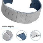 Cinturino per orologio magnetico in silicone xDfind con colori a contrasto, For Apple Watch 42 / 44 / 45 / 46 / 49mm, For Apple Watch 38 / 40 / 41 / S10 42mm