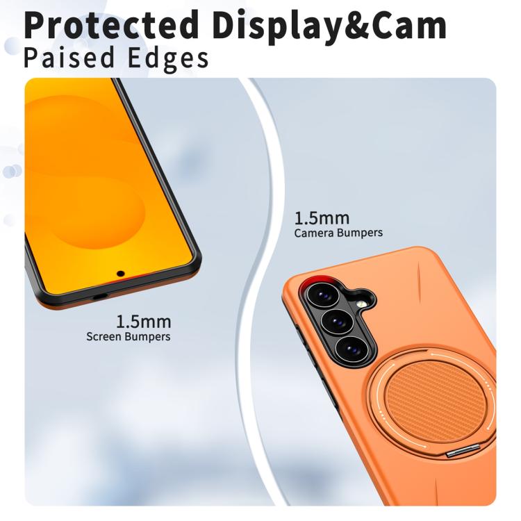 Supporto girevole in metallo, custodia ibrida per telefono MagSafe in TPU e PC., For Samsung Galaxy S26+ 5G, For Samsung Galaxy S26 Ultra 5G, For Samsung Galaxy S26 5G