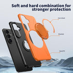 Supporto girevole in metallo, custodia ibrida per telefono MagSafe in TPU e PC., For Samsung Galaxy S26+ 5G, For Samsung Galaxy S26 Ultra 5G, For Samsung Galaxy S26 5G
