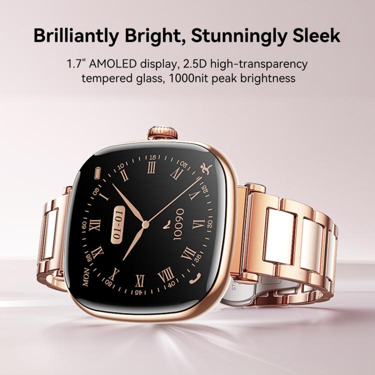 Smartwatch JOYROOM JR-FS1 Star Series con schermo AMOLED da 1,7 pollici e impermeabilità fino a 1 ATM.