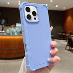 Custodia per telefono antiurto ibrida in TPU e PC a tinta unita., For iPhone 16 Pro Max, For iPhone 16 Pro, For iPhone 16 Plus, For iPhone 16