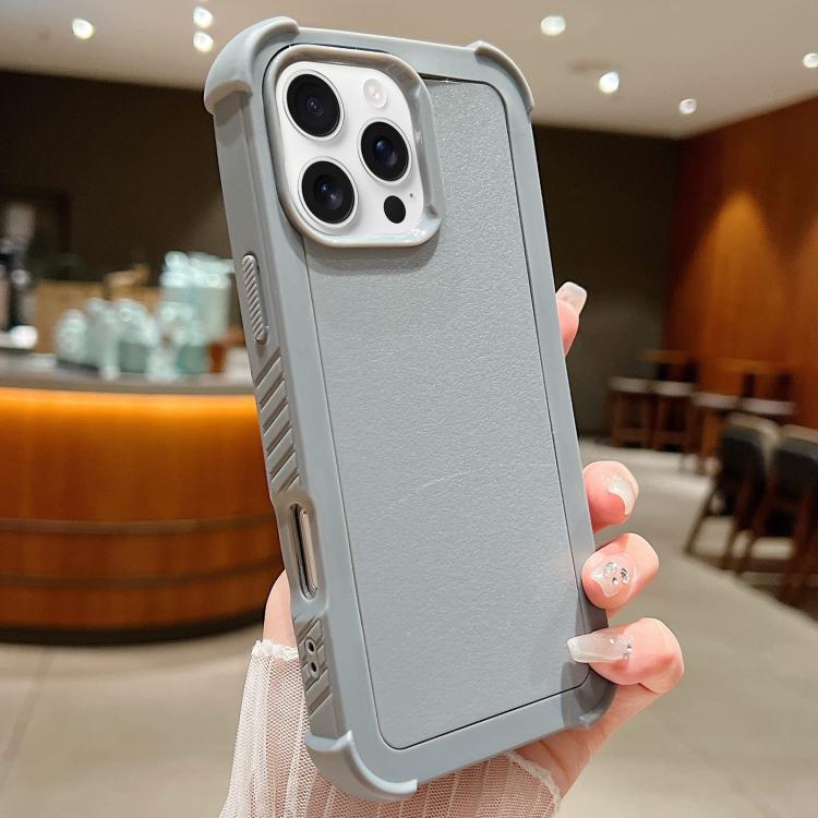 Custodia per telefono antiurto ibrida in TPU e PC a tinta unita., For iPhone 16 Pro Max, For iPhone 16 Pro, For iPhone 16 Plus, For iPhone 16