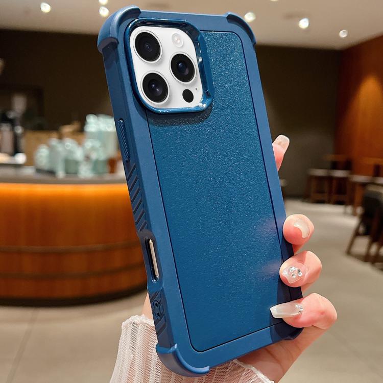 Custodia per telefono antiurto ibrida in TPU e PC a tinta unita., For iPhone 16 Pro Max, For iPhone 16 Pro, For iPhone 16 Plus, For iPhone 16