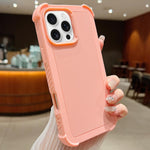 Custodia per telefono antiurto ibrida in TPU e PC a tinta unita., For iPhone 16 Pro Max, For iPhone 16 Pro, For iPhone 16 Plus, For iPhone 16
