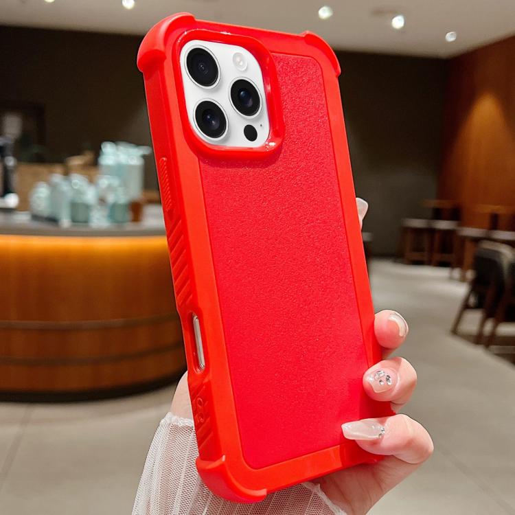 Custodia per telefono antiurto ibrida in TPU e PC a tinta unita., For iPhone 16 Pro Max, For iPhone 16 Pro, For iPhone 16 Plus, For iPhone 16