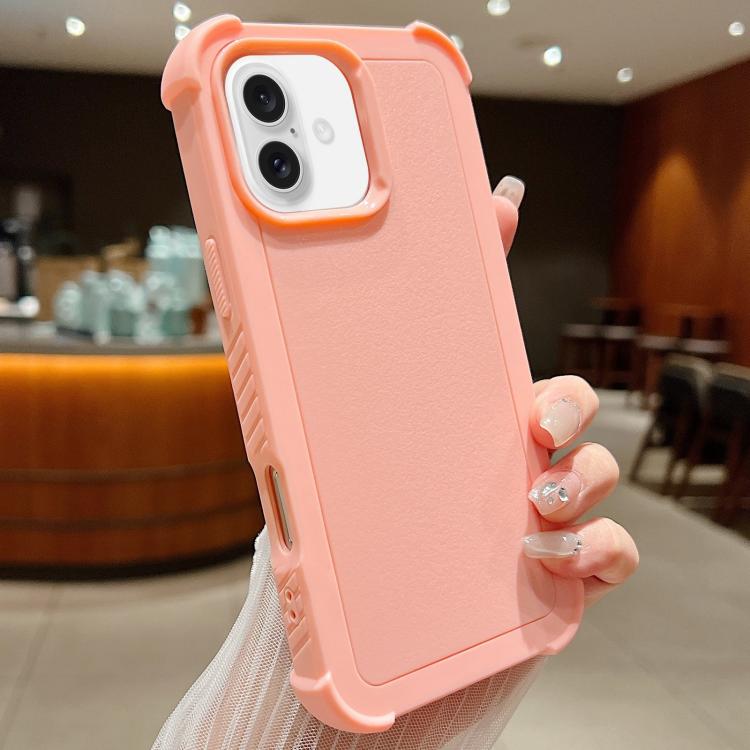 Custodia per telefono antiurto ibrida in TPU e PC a tinta unita., For iPhone 16 Pro Max, For iPhone 16 Pro, For iPhone 16 Plus, For iPhone 16
