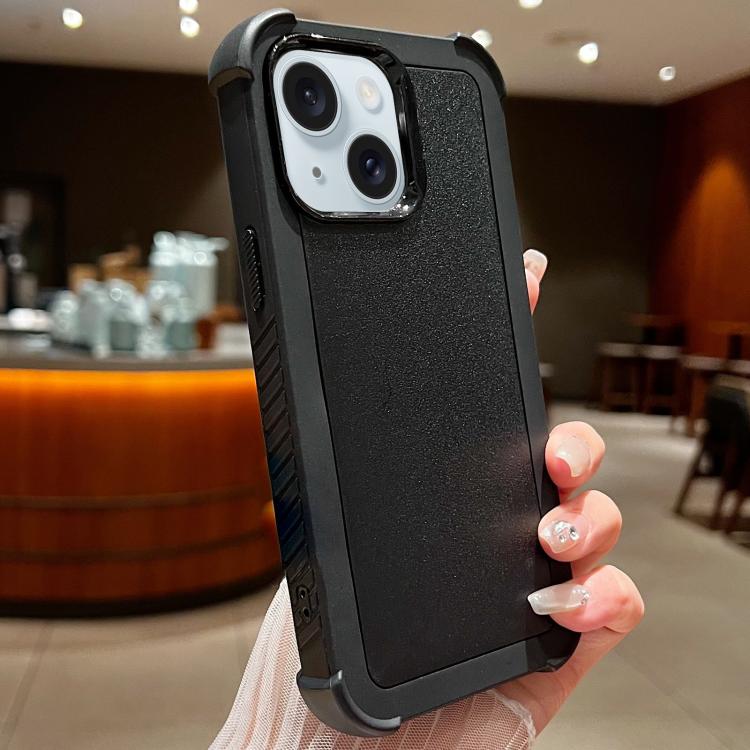 Custodia per telefono antiurto ibrida in TPU e PC a tinta unita., For iPhone 15 Pro Max, For iPhone 15 Pro, For iPhone 15 Plus, For iPhone 15