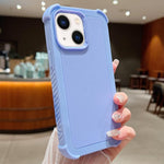 Custodia per telefono antiurto ibrida in TPU e PC a tinta unita., For iPhone 14 Plus, For iPhone 14, For iPhone 14 Pro, For iPhone 14 Pro Max