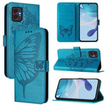 Custodia per telefono in pelle con farfalla in rilievo, For Samsung Galaxy XCover7 Pro