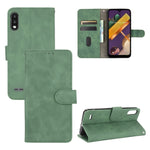 Tinta unita Skin Feel Fibbia magnetica Flip orizzontale Custodia in pelle PU con struttura in vitello con supporto e slot per schede e portafoglio, For LG K22, For OPPO  F17 Pro / A93 / Reno4 Lite, For Fujitsu F-42A / F-01L, For Motorola Moto G9 Plus