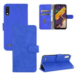Tinta unita Skin Feel Fibbia magnetica Flip orizzontale Custodia in pelle PU con struttura in vitello con supporto e slot per schede e portafoglio, For LG K22, For OPPO  F17 Pro / A93 / Reno4 Lite, For Fujitsu F-42A / F-01L, For Motorola Moto G9 Plus